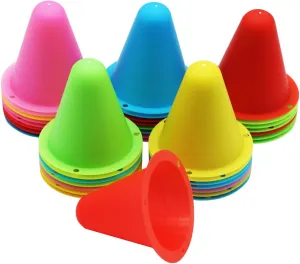 30 Pcs Soccer Training Cones,Colorful Kids Mini Training Cones 3.15" Inch Football Cones/Roller Skating Practice Cones/Mini Agility Cones for Adult/Kids Sports Practice(Random Color)