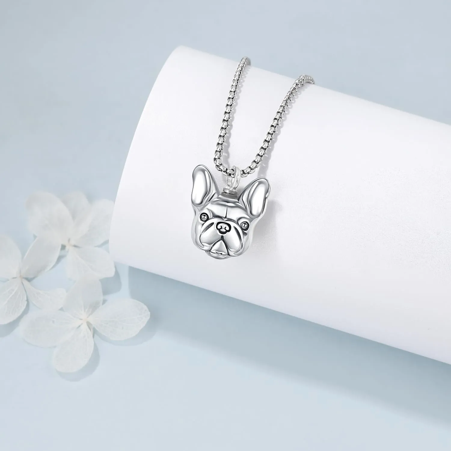 Aniu Cremation Jewelry for Ashes S925 Sterling Silver Urn Necklace Memorial Necklace for Human Ashes of Loved Ones Keepsake Locket Pendant for Men Women