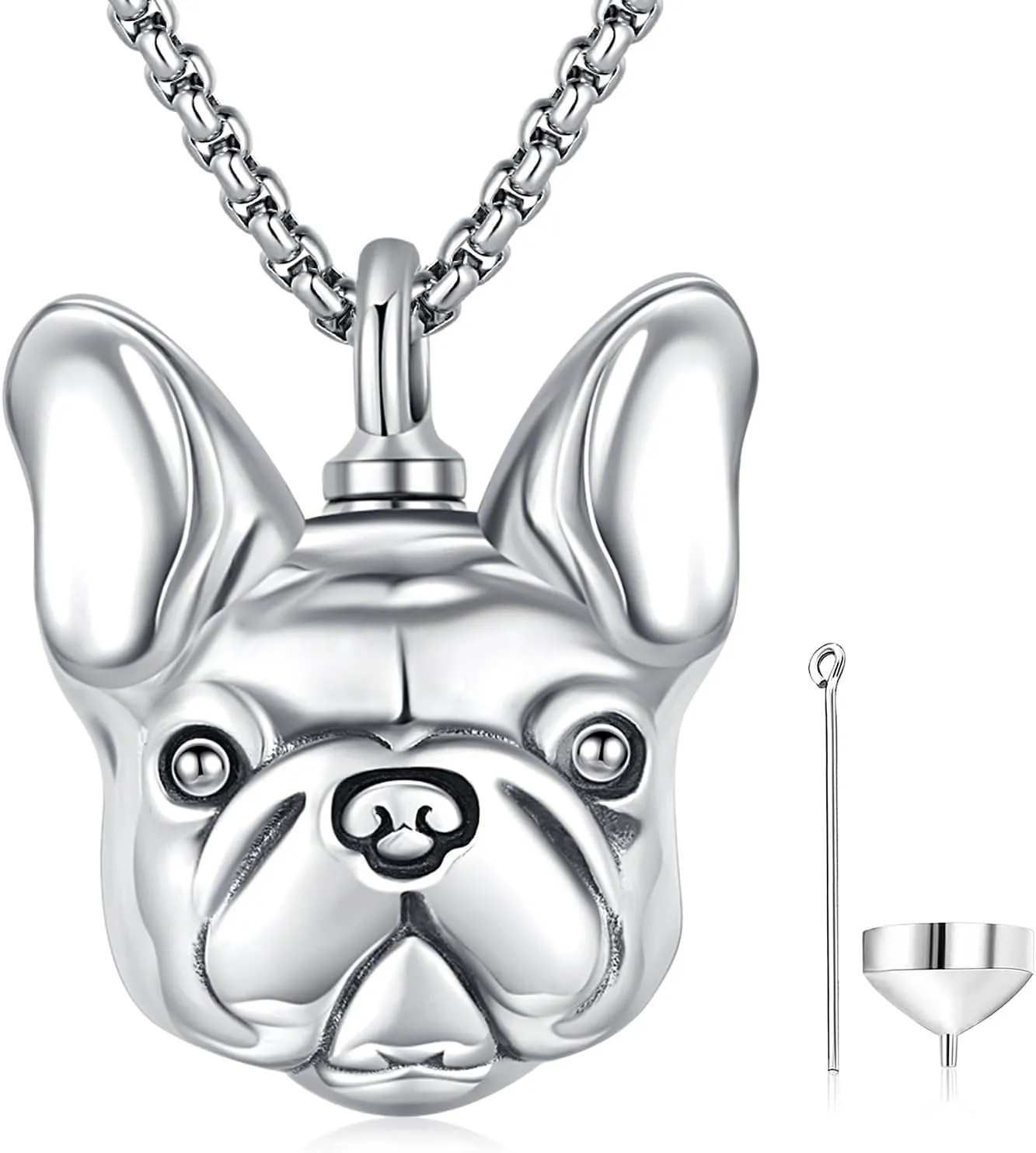 Aniu Cremation Jewelry for Ashes S925 Sterling Silver Urn Necklace Memorial Necklace for Human Ashes of Loved Ones Keepsake Locket Pendant for Men Women
