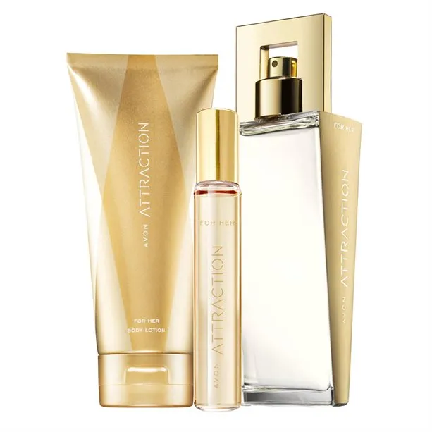 Avon Attraction for Her Perfume 3-piece Gift Set / Box