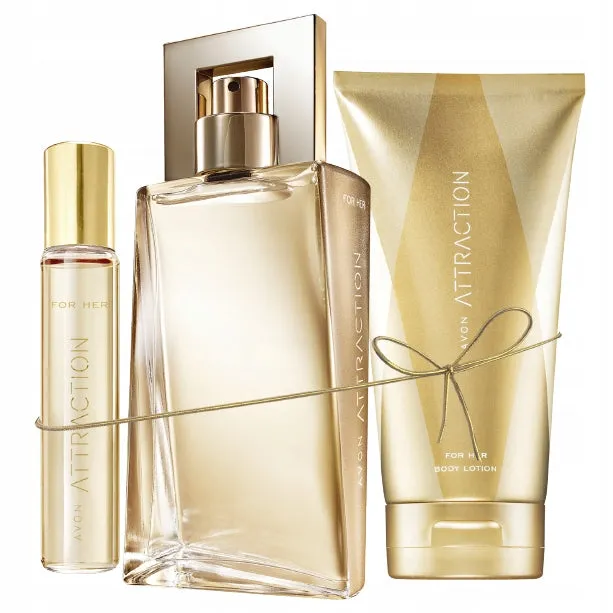 Avon Attraction for Her Perfume 3-piece Gift Set / Box