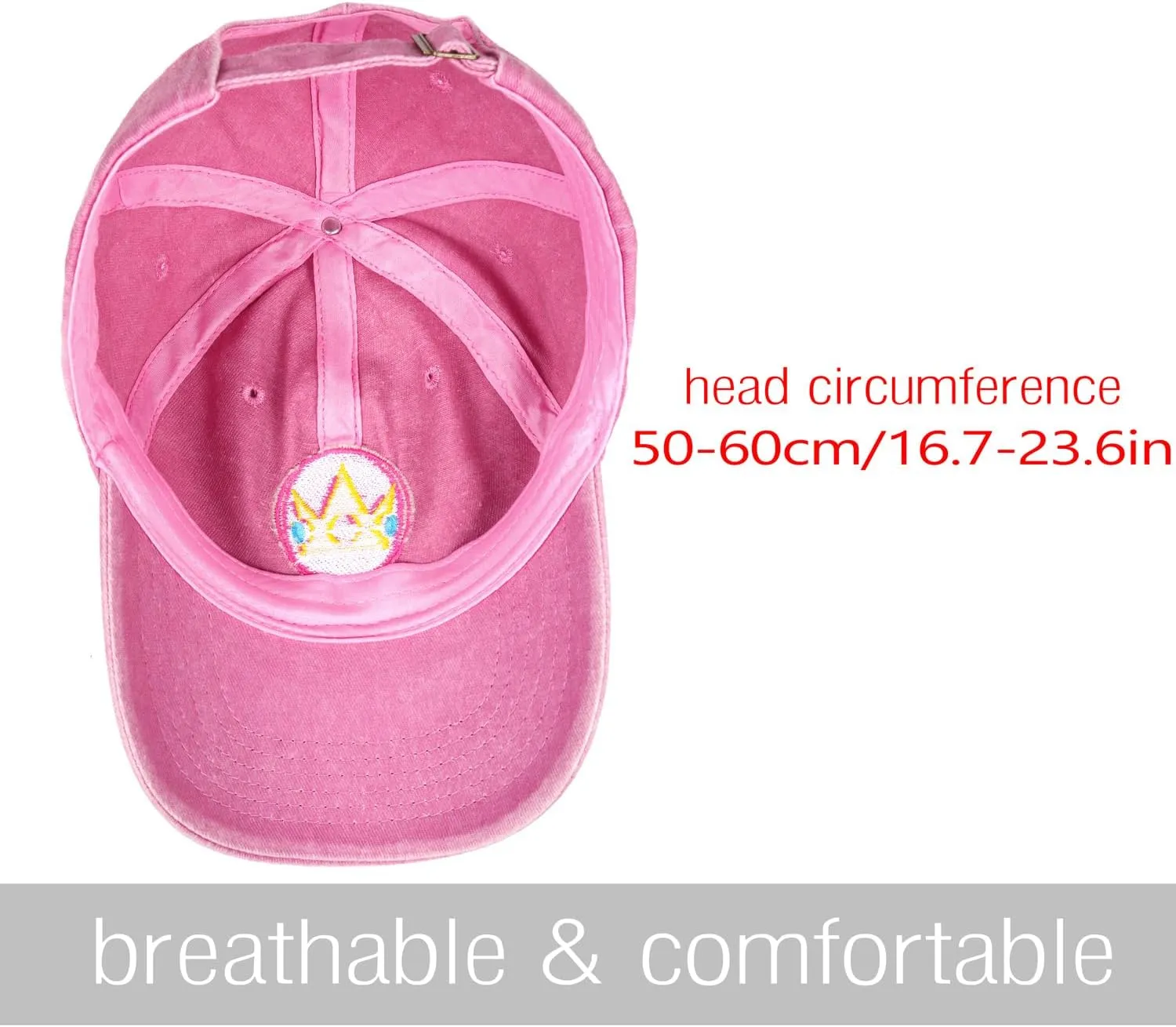 C-ZOFEK Peach Hat Multicolor Adjustable Crown Baseball Cap for Women Christmas Halloween