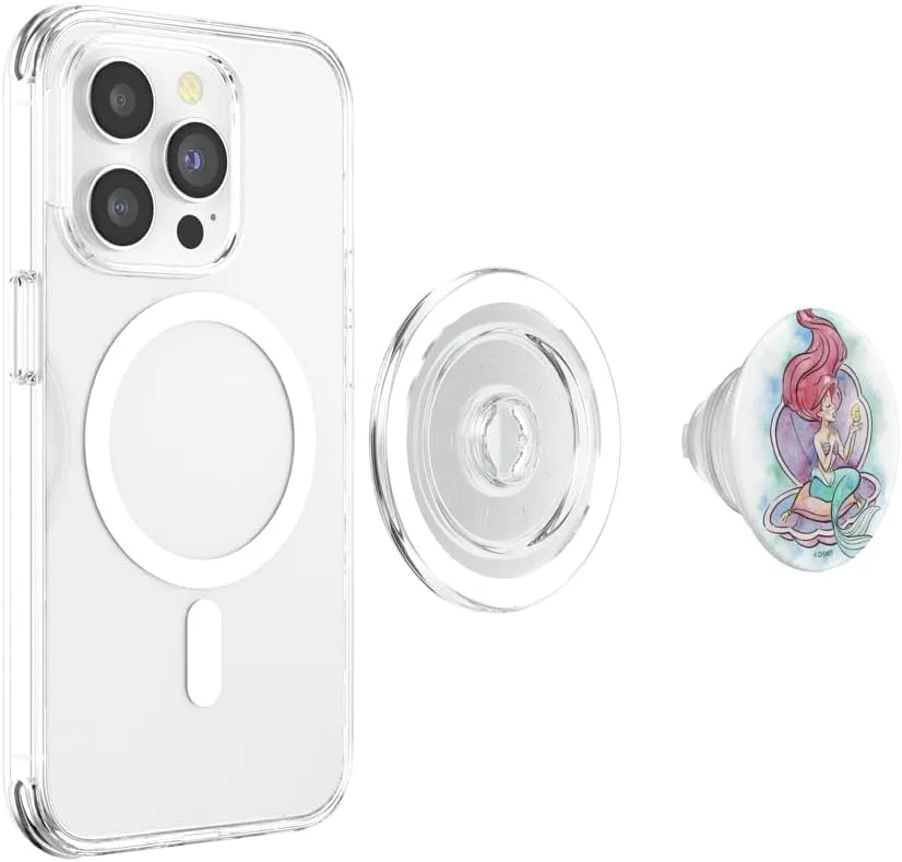 Disney The Little Mermaid Ariel Watercolor Shell PopSockets PopGrip for MagSafe