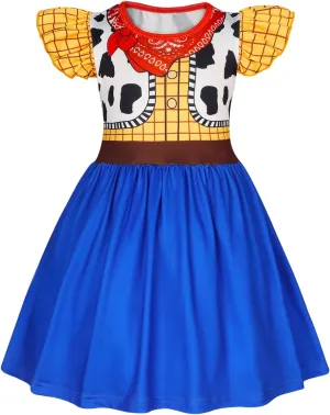 Eledobby Cowgirl Costume Girls Toddler Princess Dress Up Halloween Cosplay Outfits Christmas Birthday Gift