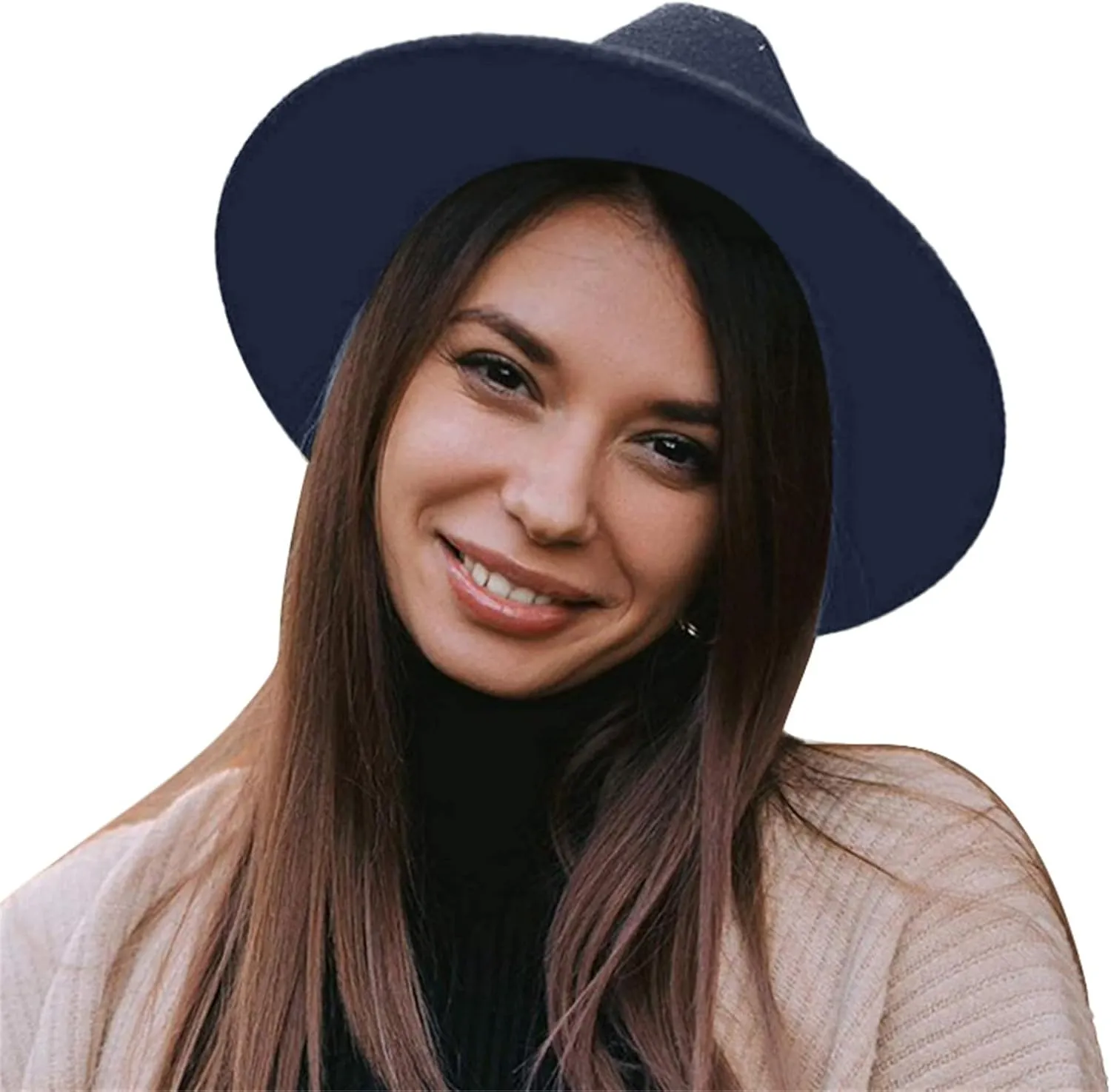 Fedora Hats for Men Women Hat Wide Brim Panama Hat with Belt Buckle Wide Brim Fedora Hats for Men