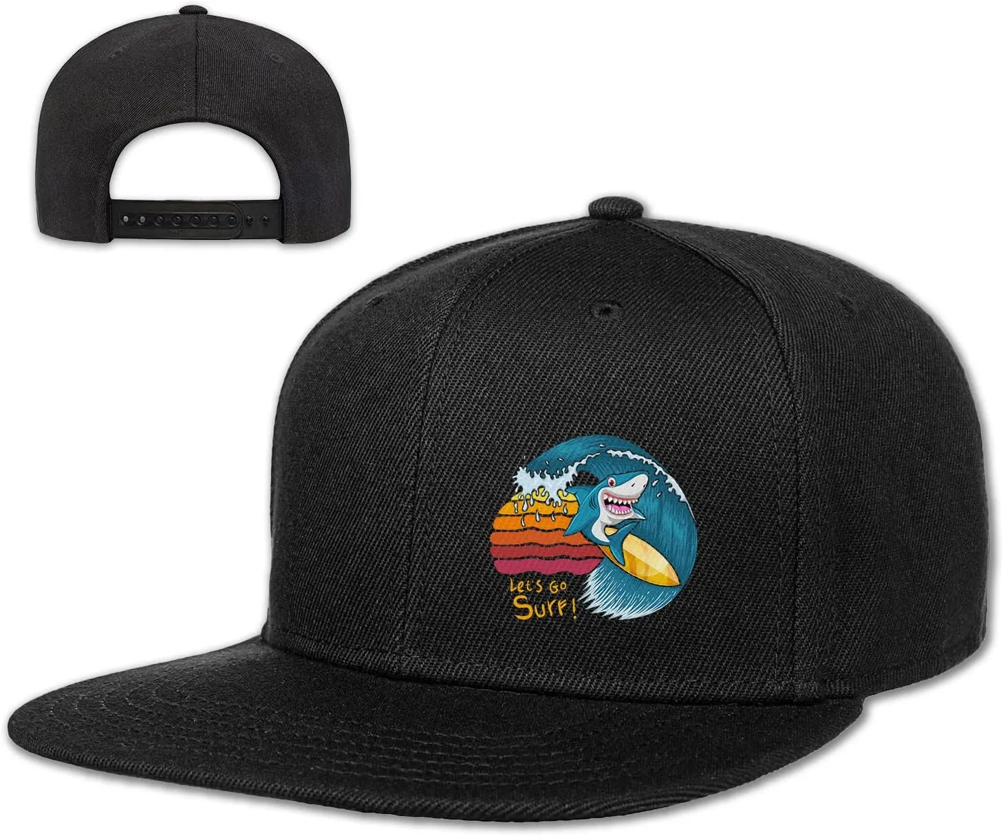 Flat Bill Hats for Women Skeleton Hand Rose Flat Bill Hat Mens Snap Back Hats Vintage Flat Brim Hat