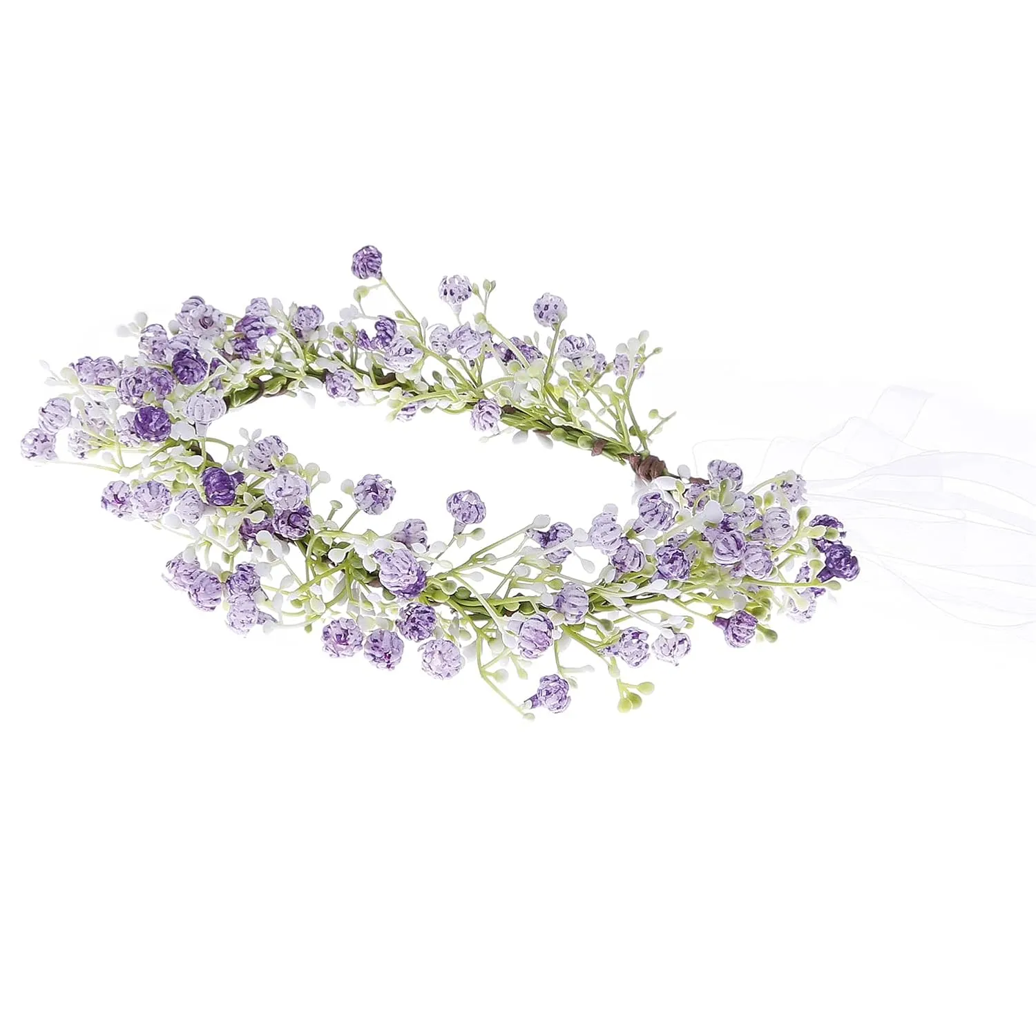 Floral Crown Eucalyptus Flower Women Girls Headband Flower Headpiece Bridal Halo Photo Prop