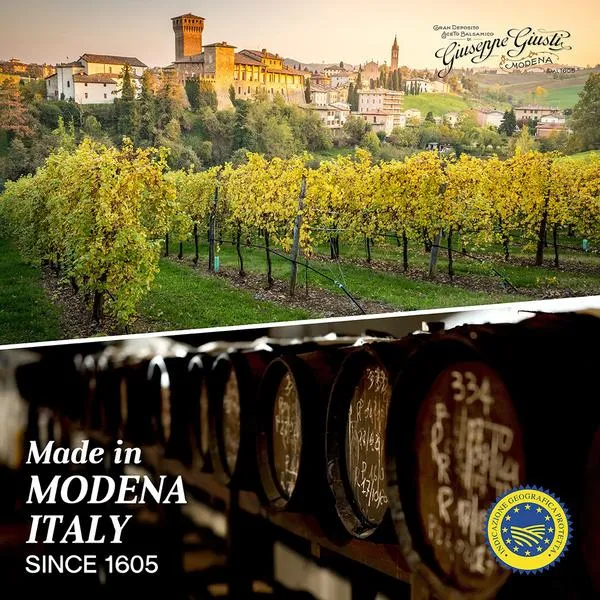 Giusti Giuseppe 5 Gold Medals "Banda Rossa"  - Balsamic Vinegar of Modena Italy (8.45 fl oz / 250ml) (2-Bottles Per order