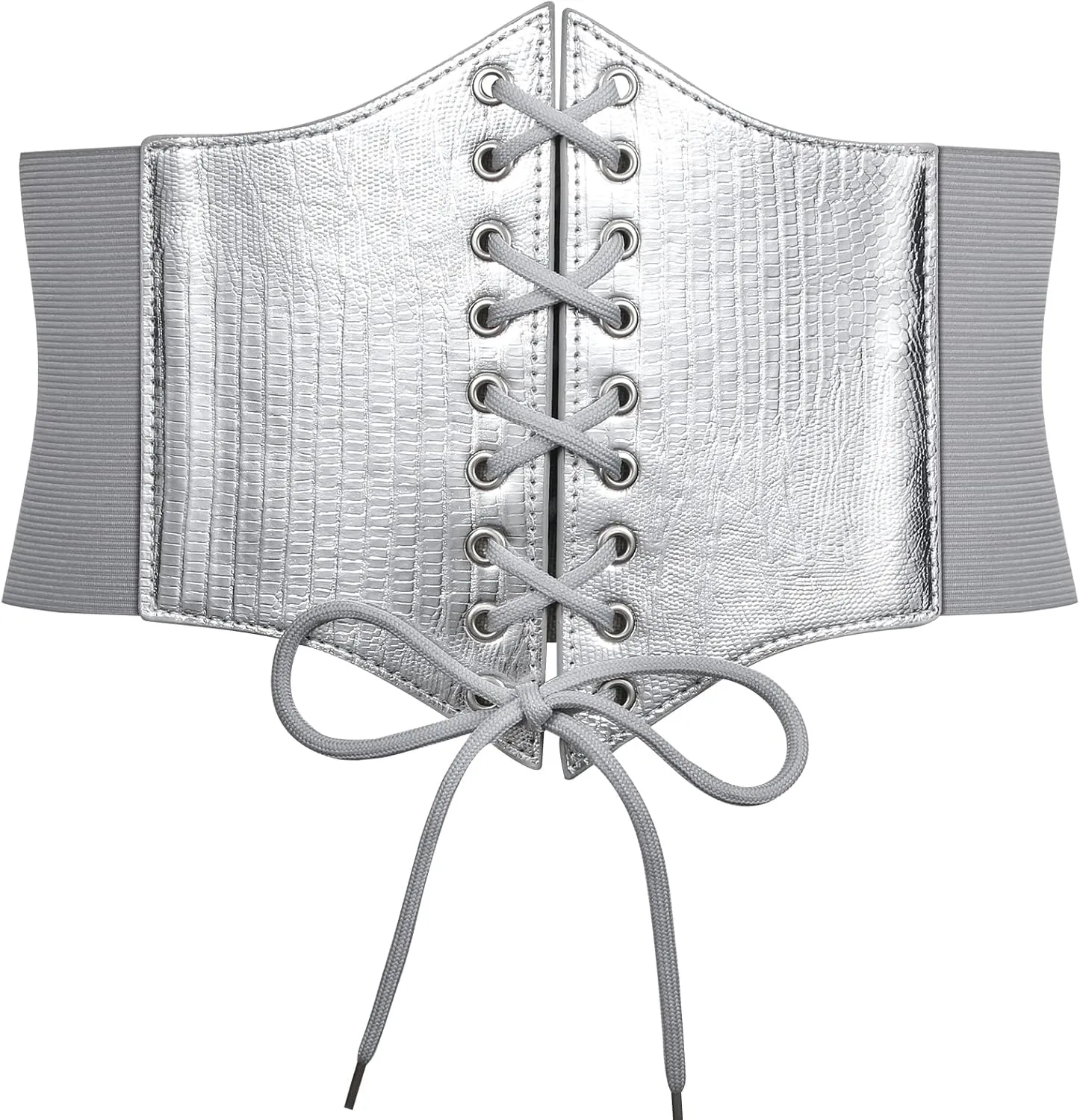 JASGOOD Womens Elastic Costume Waist Belt Lace-up Tied Waspie Corset Belts for Women