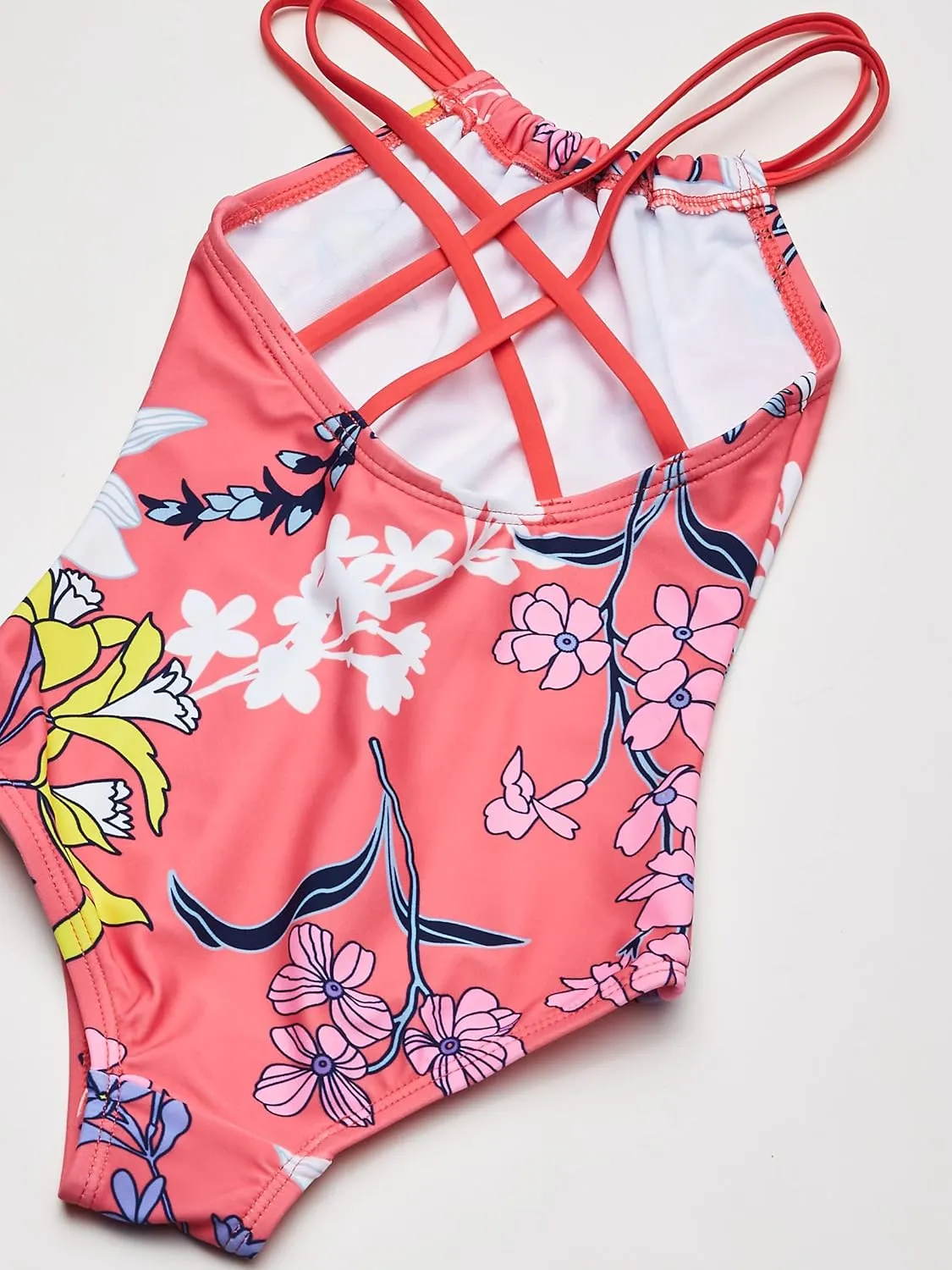 Kanu Surf Girls' Jasmine Beach Sport Halter One Piece Swimsuit