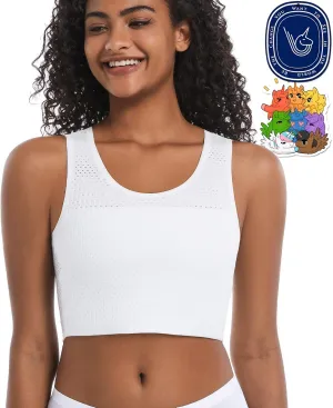 LGBT UNICORNS Chest Binder, Pullover Design Binder Trans, Moisture-Wicking, with 1PC Fragrance Card & 1PC Sticker, Black