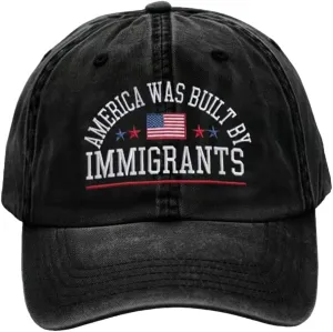 MOGUI Unisex America was Built by Immigrants Print Hat Fdt Resist Cap