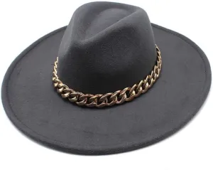 New Large Brim Peach-Shape Woolen Top Hat, Autumn and Winter Jazz Hat Concave-Convex Top British Fashion Felt Hat Luopan Caps & Hats (Color : Dark Grey, Size : 56-58cm)