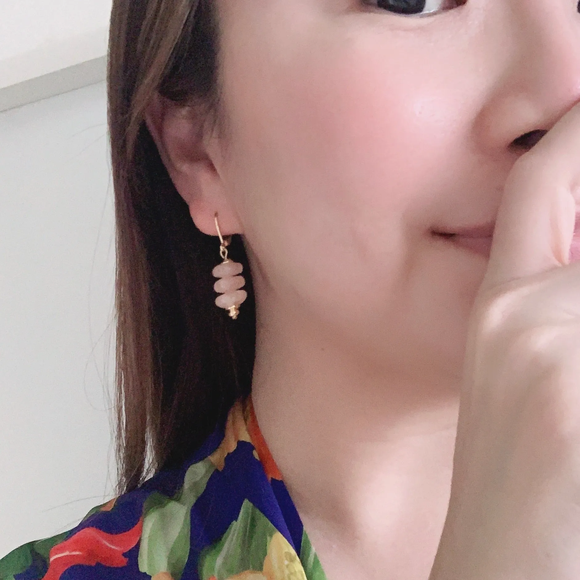 Peach Morganite Earrings