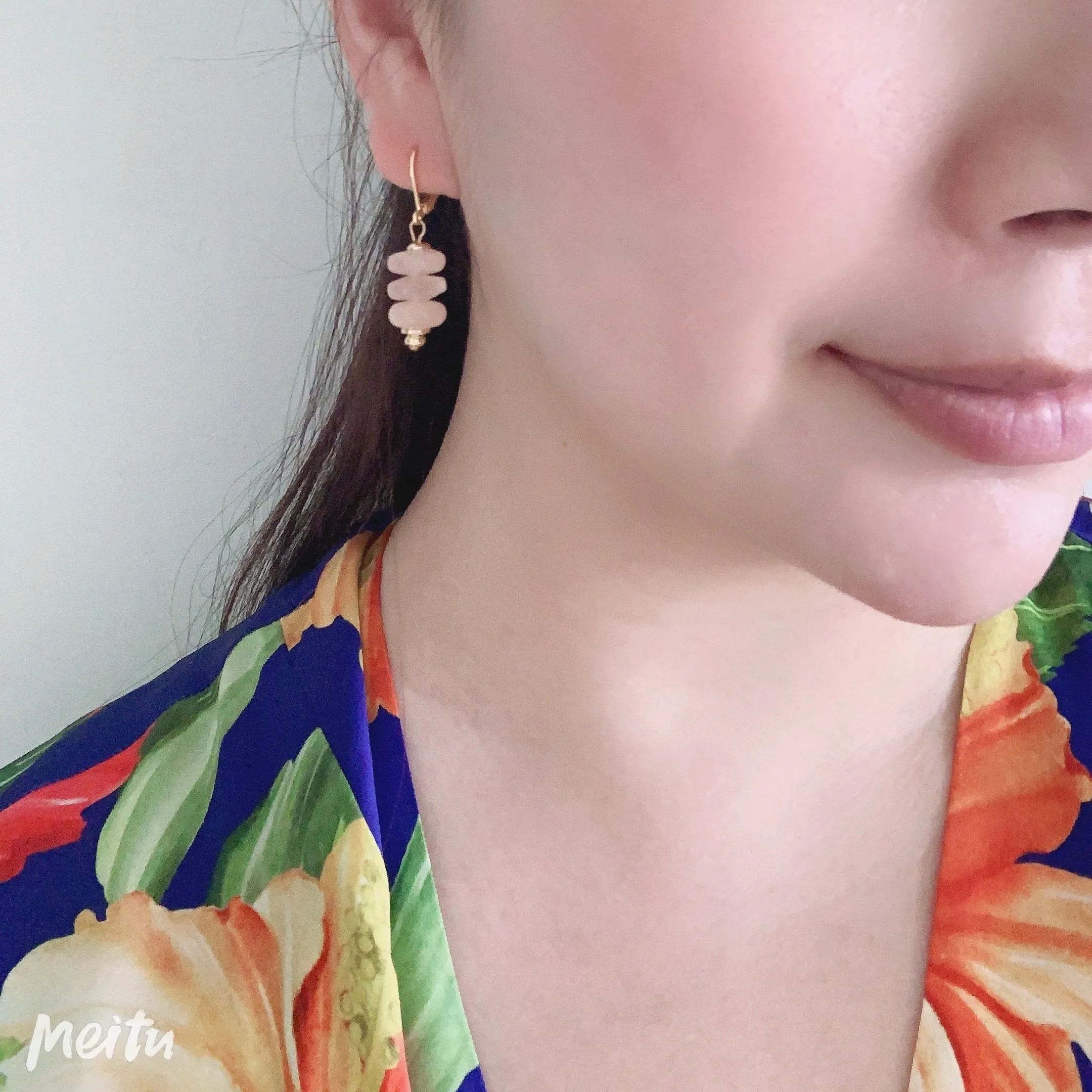 Peach Morganite Earrings
