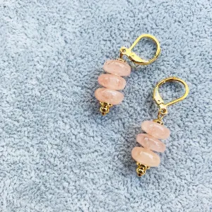 Peach Morganite Earrings