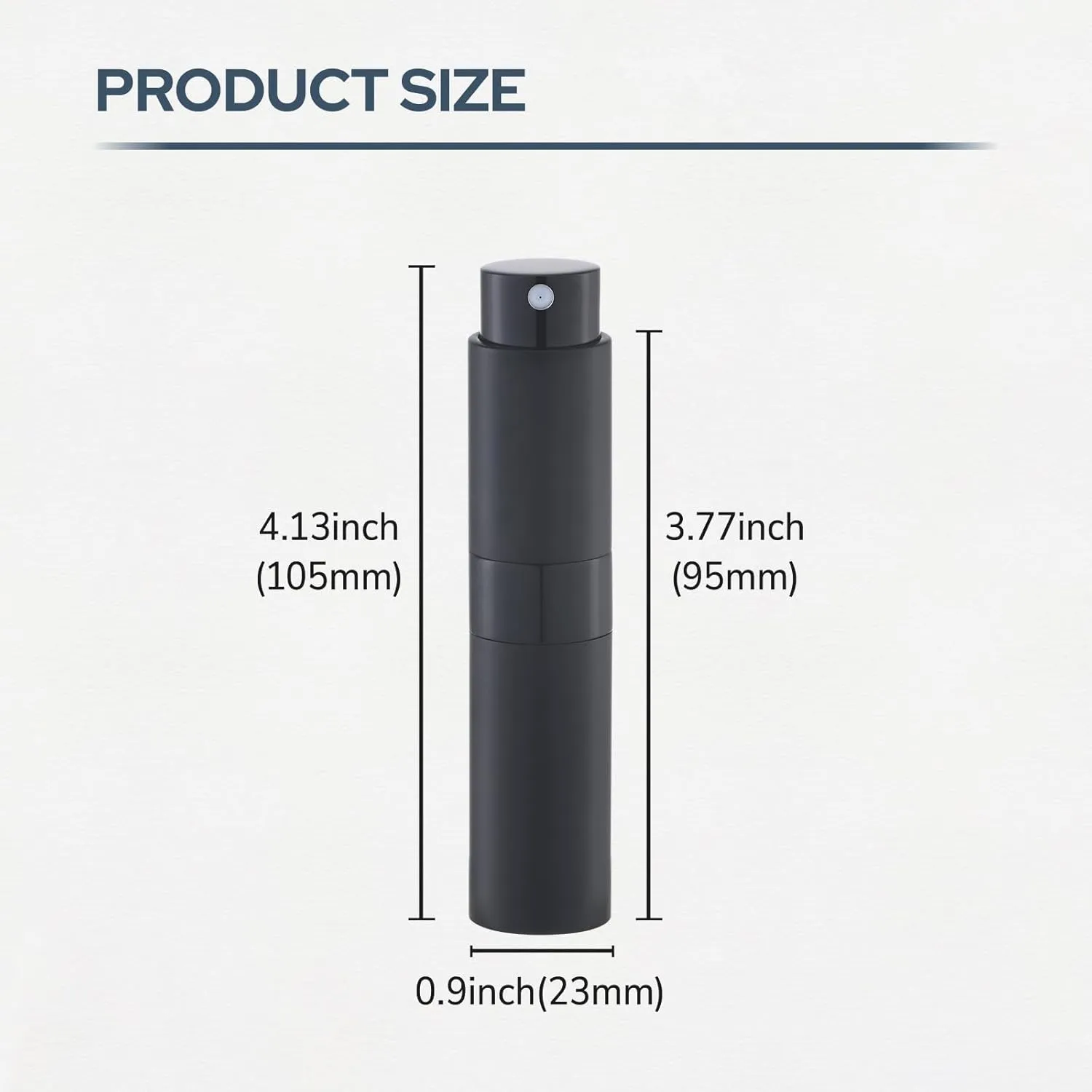 Perfume Atomizer Travel Bottle Refillable: Cologne Sprayer Portable for Men - Mini Spray Empty for Refill - 8ml Small Size Grey