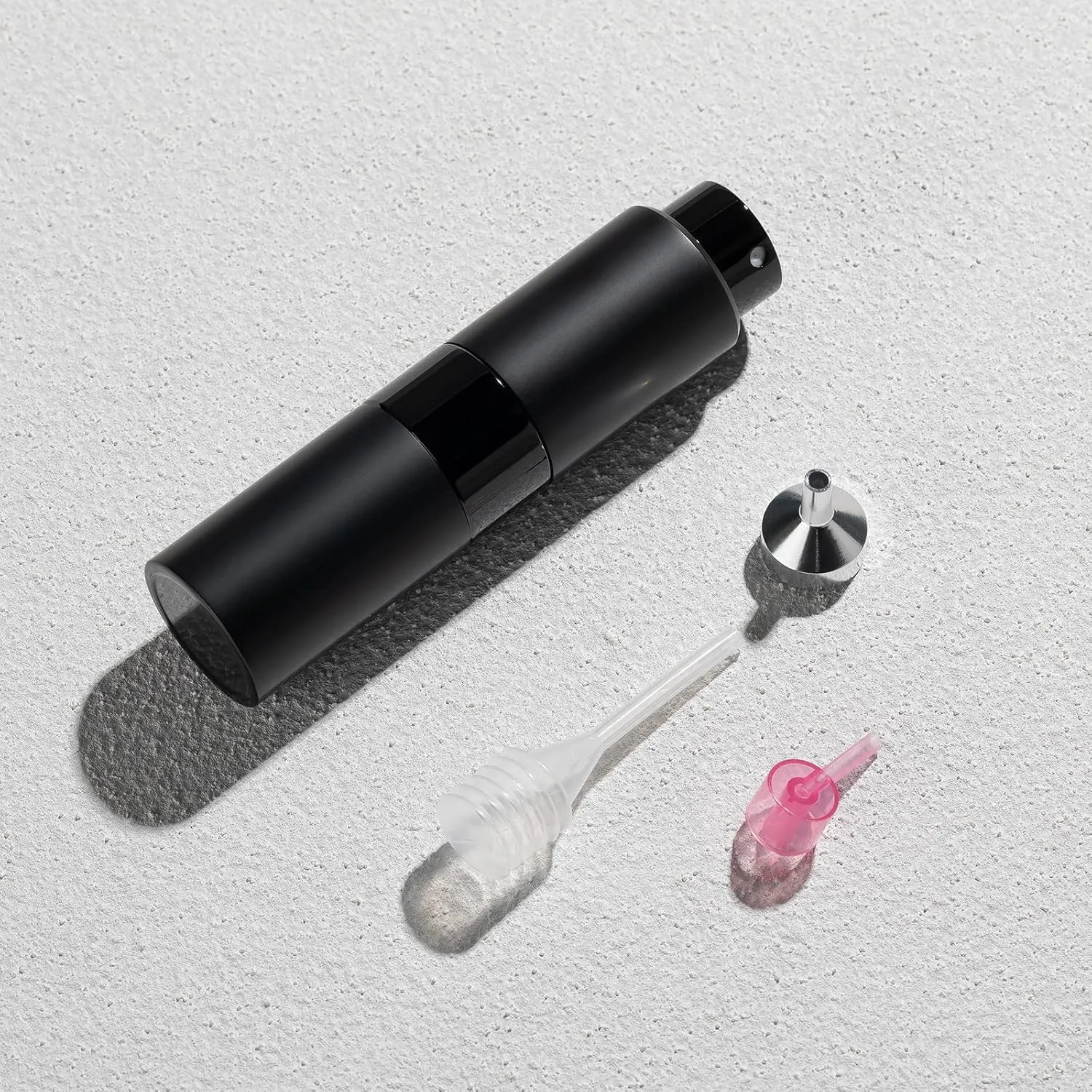 Perfume Travel Refillable Atomizer Bottle: Cologne Spray Mini for Refill - Empty Fragrance Sprayer for Men - Large Size 20ML - Black 2PCS