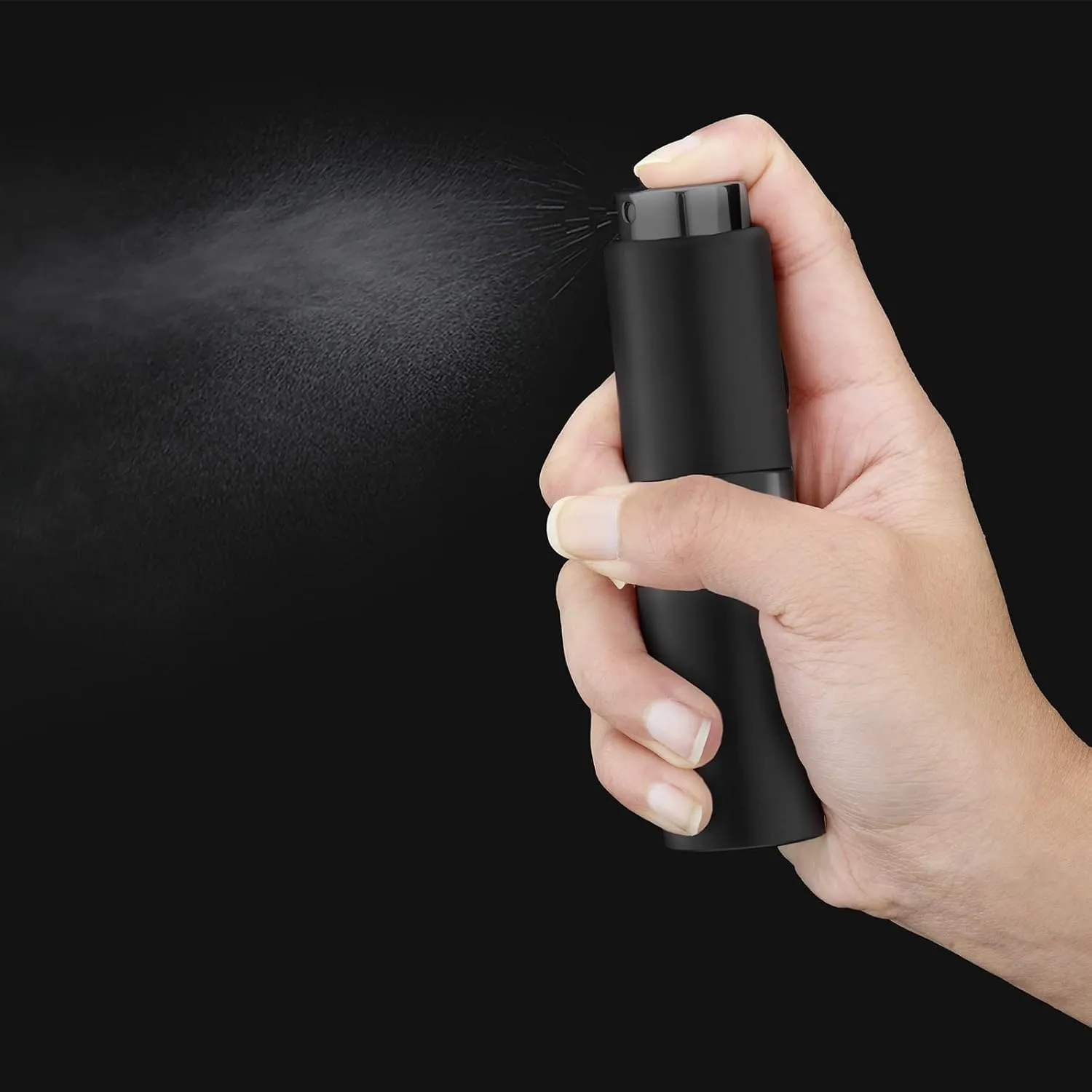Perfume Travel Refillable Atomizer Bottle: Cologne Spray Mini for Refill - Empty Fragrance Sprayer for Men - Large Size 20ML - Black 2PCS