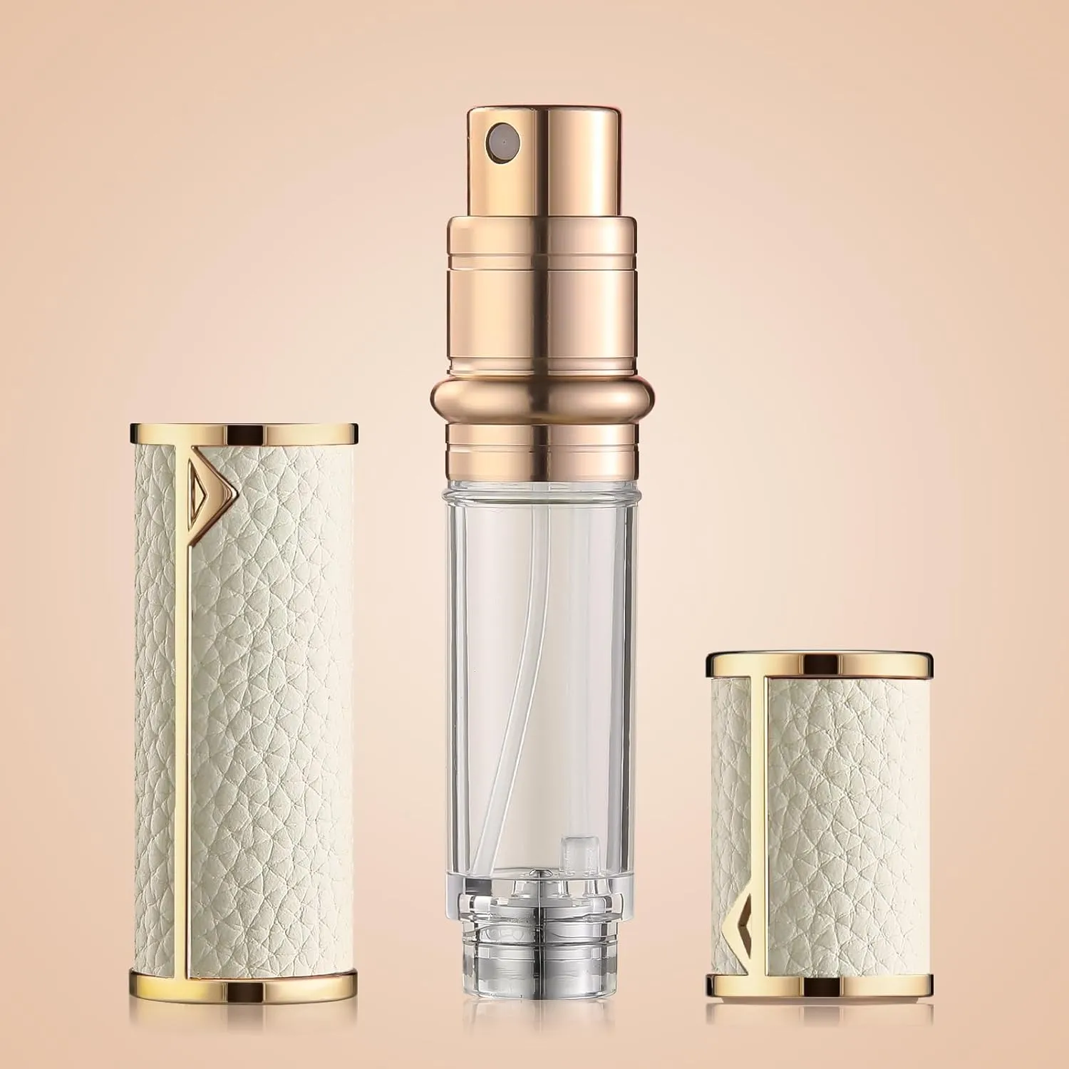 Travel Refillable Perfume Bottle, Leak-proof 5ml Atomizer, Portable Luxurious Pocket Perfume Dispenser Pump Transfer Tool for Women Men Travel Accessories.