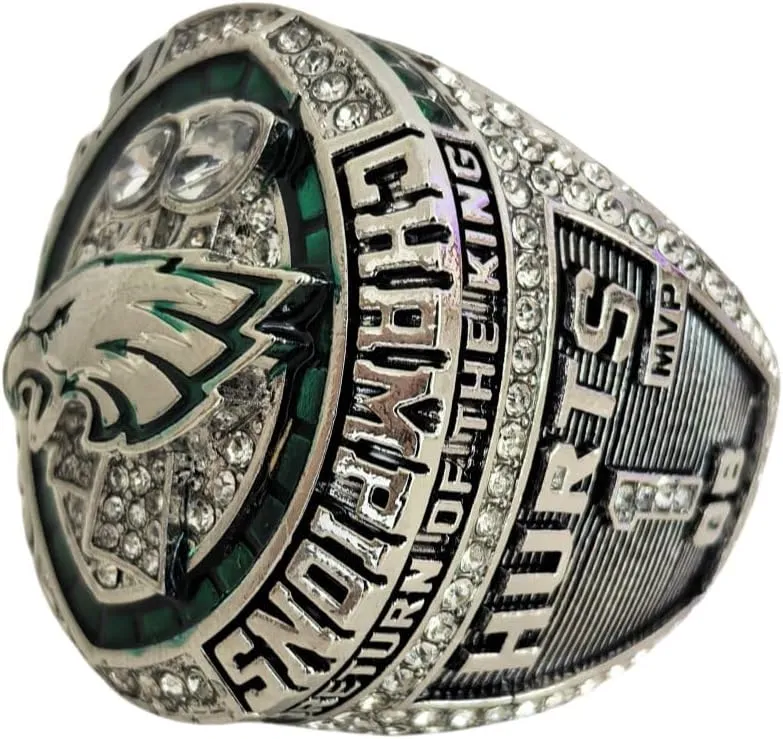 TREASURE 2025 FOOTBALL CHAMPIONSHIP RING MVP1# & LUXURY LEGEND VICTORIOUS RARE SPORTS FAN GIFT SERIES - WITH SANDALWOOD BOX HOLIDAY SHOW COLLECT