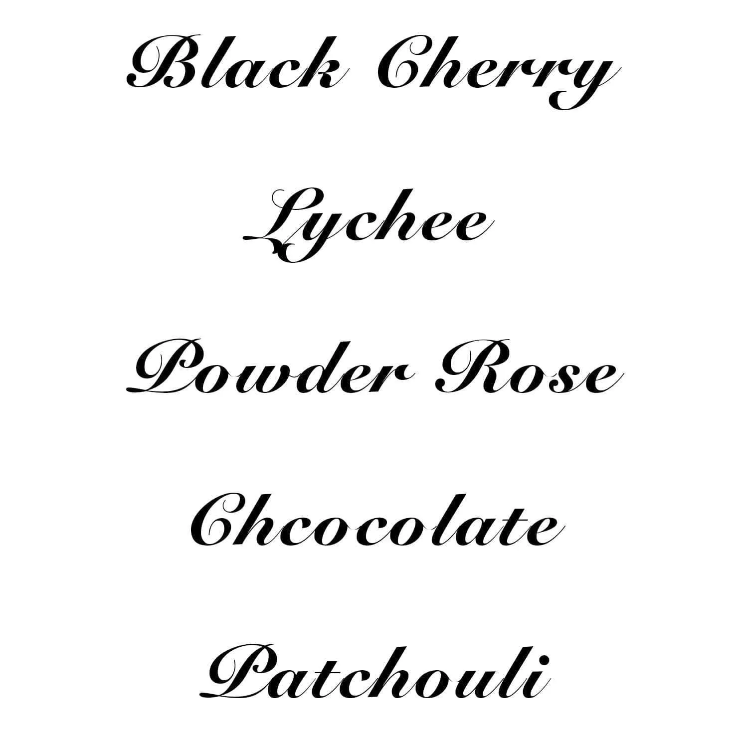 Cherry Rose and Chocolate Patchouli Scented Product